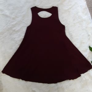 Maroon swing dress